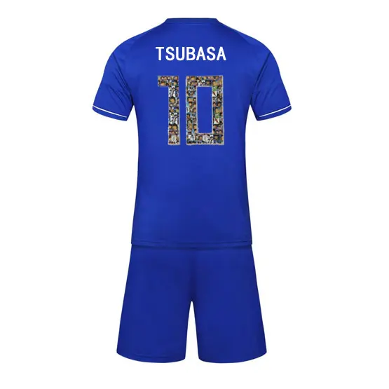 Комплекты одежды для футбола Captain Tsubasa JFA 2018 Ozora голубая футболка с мультяшным