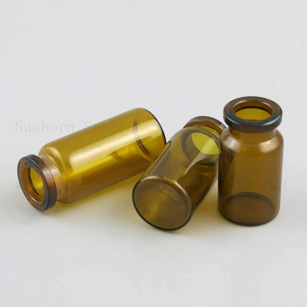 5pcs Small Empty 5ml 10ml 15ml 20ml 35ml 50ml Amber Glass Wishing Bottle Vials Cork Jar For Wedding DIY Decoration Gift Storage | Красота и