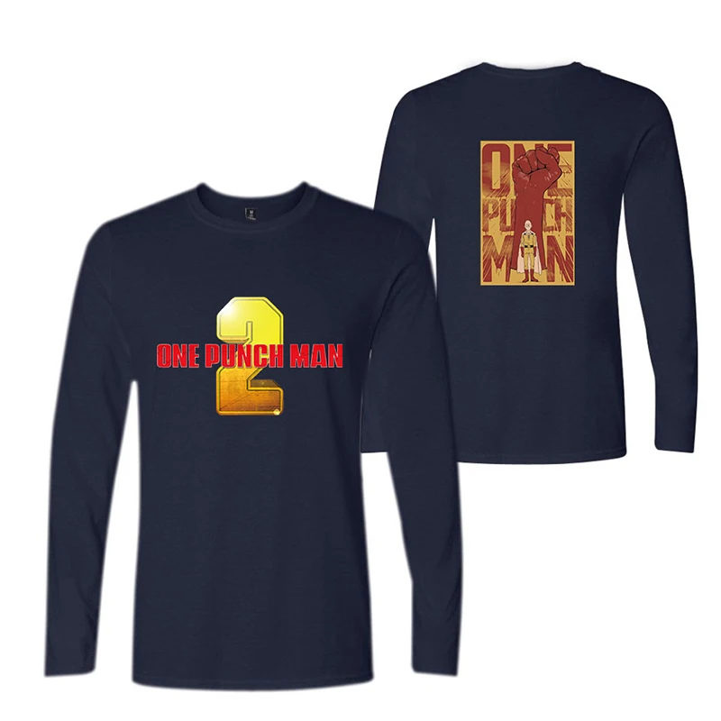 One Punch Man Anime Cartoon T-shirts Sports Fashion Men Women T Shirts Casual Tee Shirt Long Sleeve T-shirt Sweatshirts Tops 4XL | Мужская