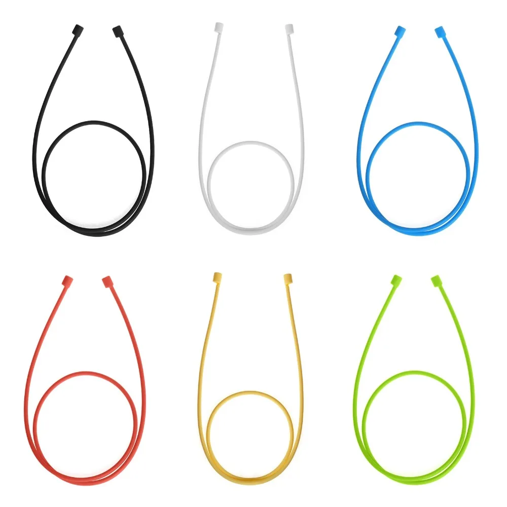 Anti Lost Case For Apple AirPods Ear Loop String Silicone Shock Proof Key-chain Protector Case+Strap for Portable Cover |