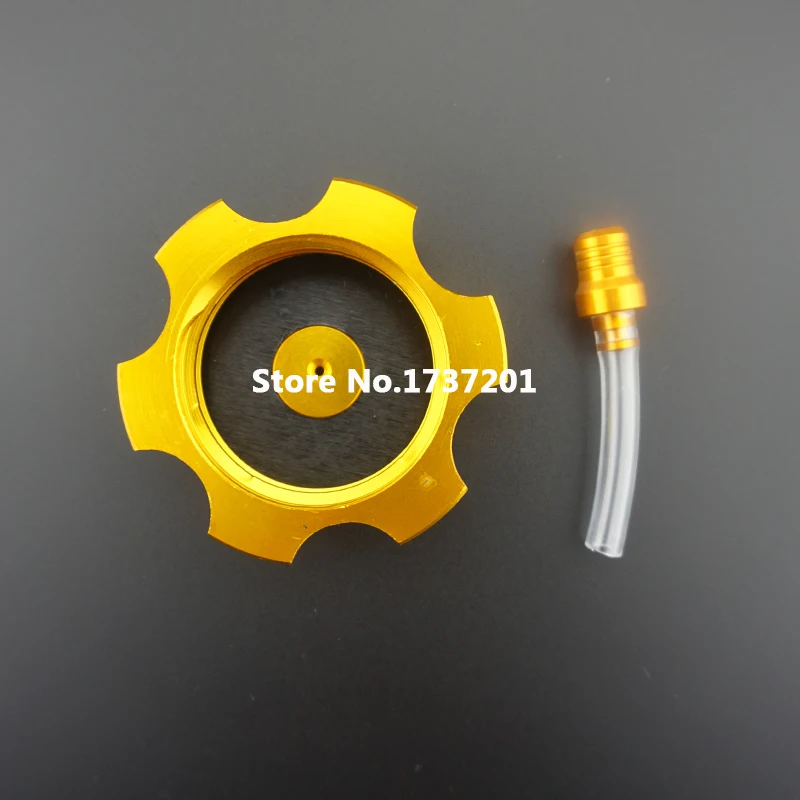 Billet Aluminum Gas Fuel Tank Cap Cover Golden Vent Valve For H onda XR50 CRF50 Dirt Pit Bike Racing | Автомобили и мотоциклы