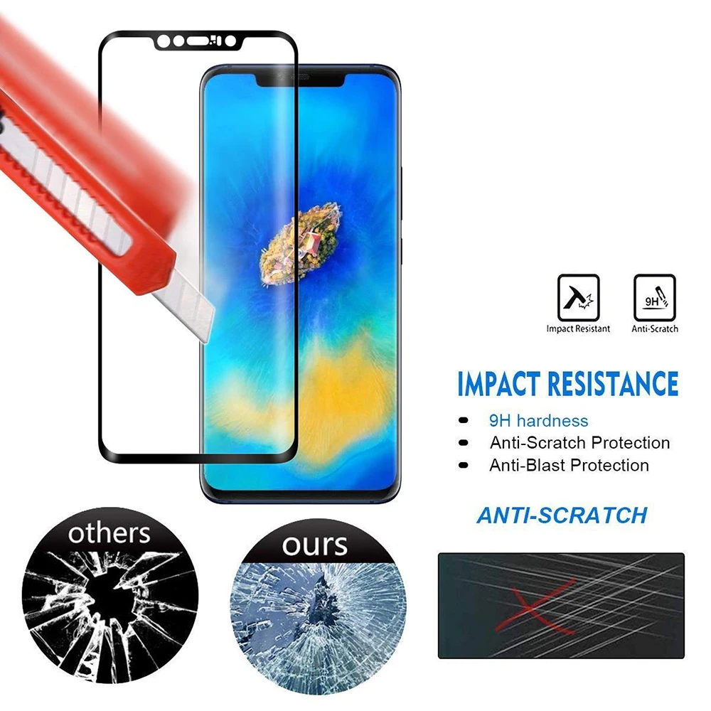 NYFundas 3D полное покрытие закаленное стекло для huawei mate 20 pro X lite Защитная пленка