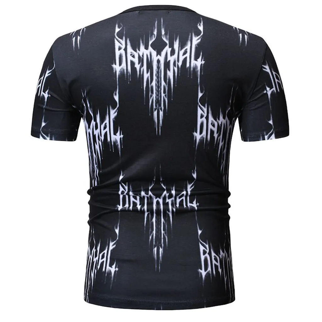 Men T-Shirts Short Summer Tops Cool Shirt Tee Striped Splicing Pattern Casual Lapel Sleeve 2019 Easter | Мужская одежда
