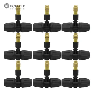 MUCIAKIE 50 шт. латунная насадка для разбрызгивания с тройником 811 мм распылитель охлаждающий полив орошение сада шланг 38 дюйма