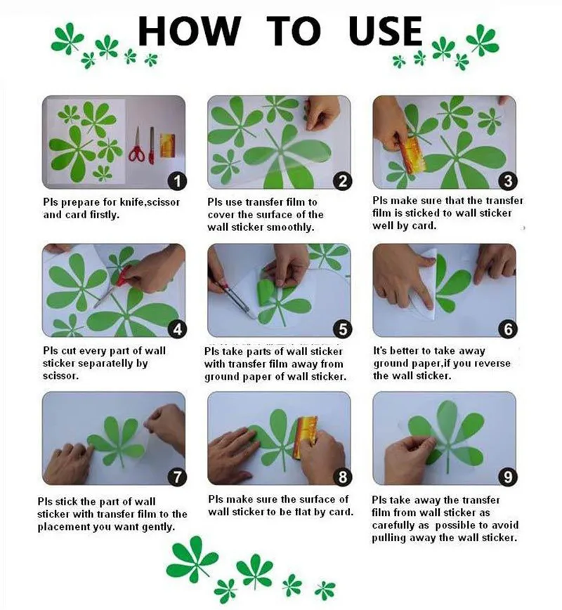 YRHCD DIY милые Светящиеся Настенные наклейки для спальни минималистичные