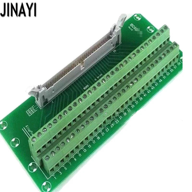 IDC60P IDC 60 контактный штыревой клеммный блок Breakout PLC релейные клеммы din рейка
