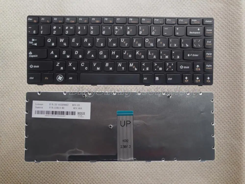 Хорошее качество Черный Россия Клавиатура для ноутбука Lenovo G470 V470 B470 B490 G475 B475E V480C