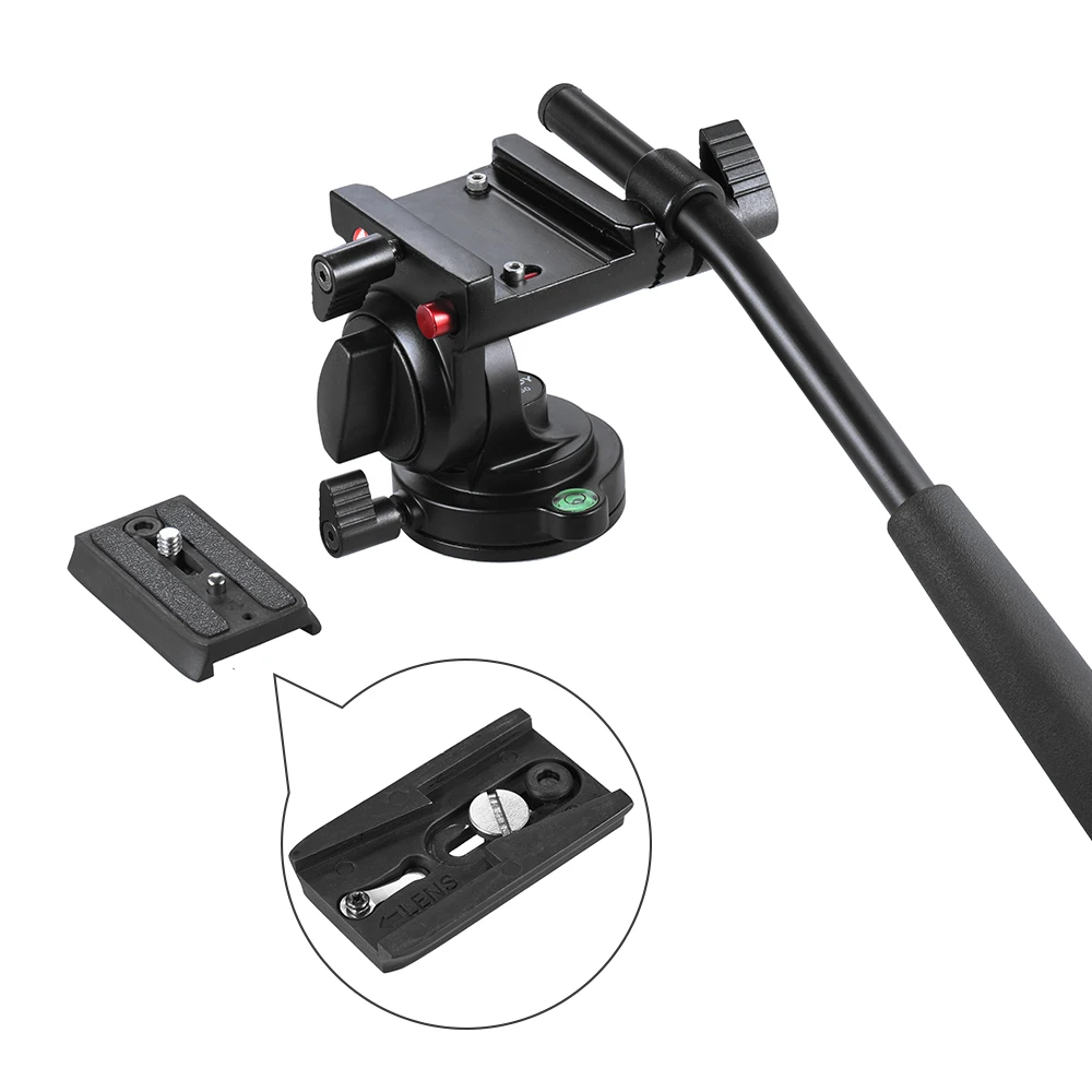 Штатив с гидравлической головкой и рукояткой для фотоаппаратов Canon Nikon|tripod head|video