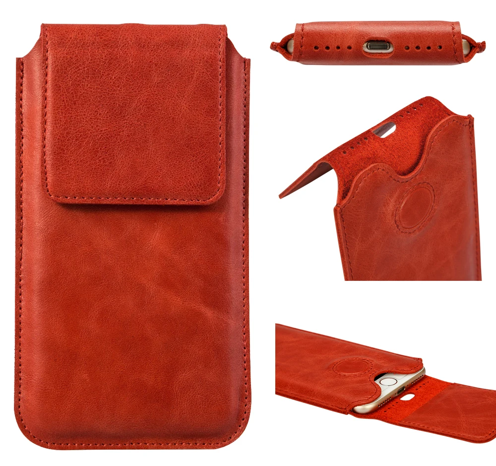 Jisoncase, телефонная сумка для iPhone 7/7 Plus из натуральной кожи сумка для iPhone 8/8 Plus рукав чехол Магнитная крышка Бизнес