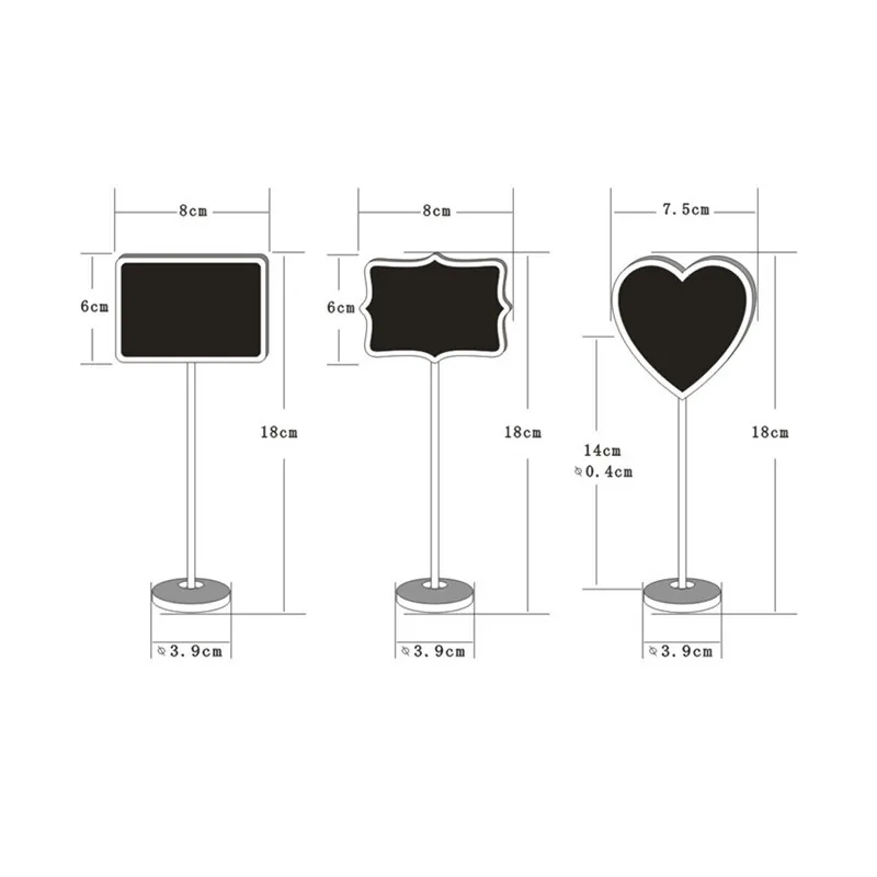 3 шт./лот креативная деревянная мини доска с мелом свадебные украшения настольная