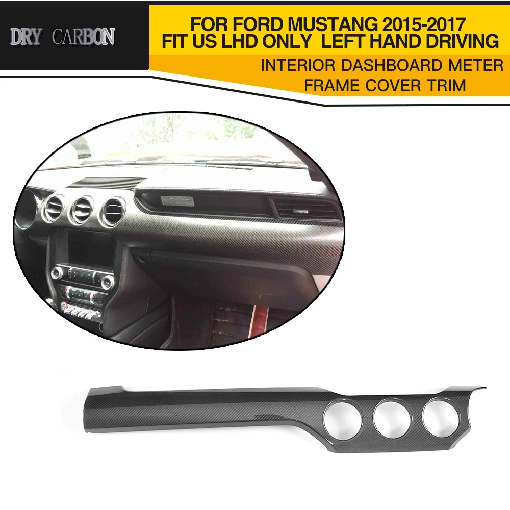 Карбоновая рамка для салона приборной панели Ford Mustang GT Coupe 2 Door 2015-2017 подходит