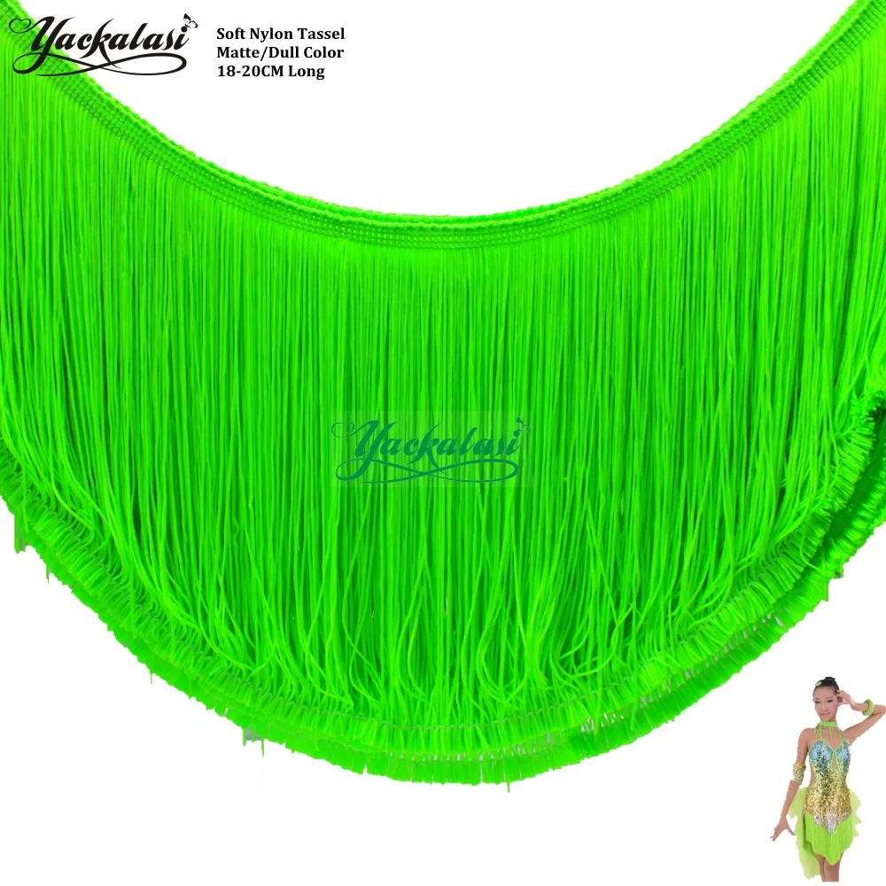 5 ярдов/лот латиноамериканских танцев украшенные бахромой и кисточками Из мягкой