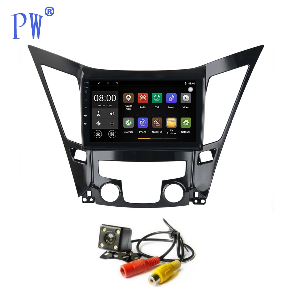 Android 8 1/9 0 автомобильное радио GPS Navi для Hyundai Sonata i40 i45 i50 2011 2012 2013 2014 с Bluetooth Wifi 9