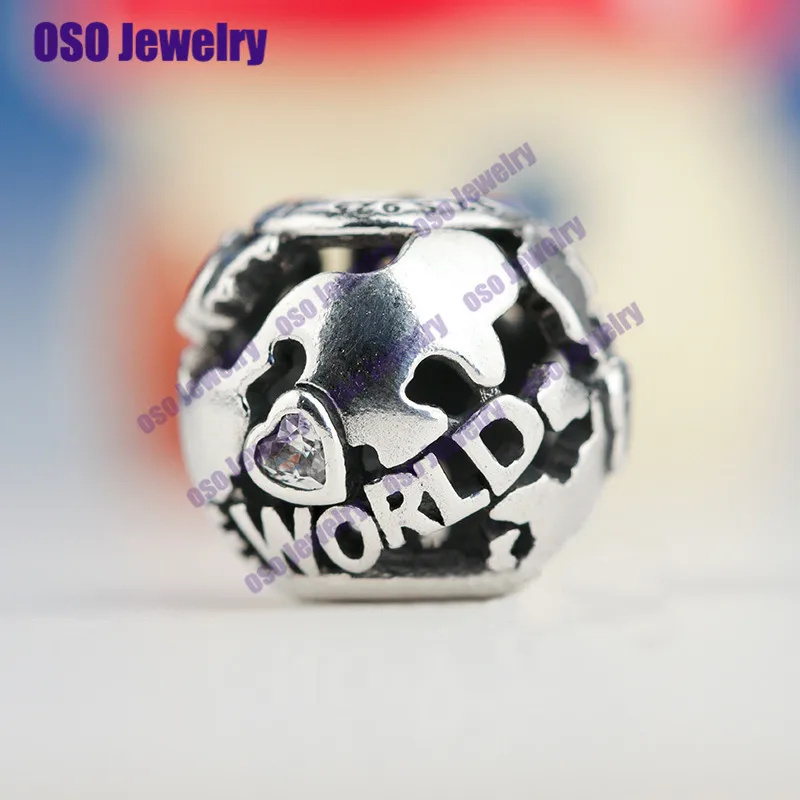 Подвеска из натурального серебра 925 пробы бусины для путешествий подходят