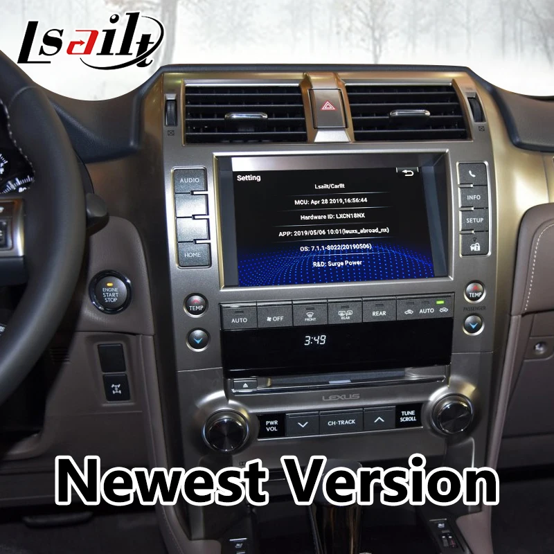 Android 7,1 мультимедийный видео интерфейс навигационная коробка для Lexus GX460-19 с 32G rom 3 грамм по Lsailt