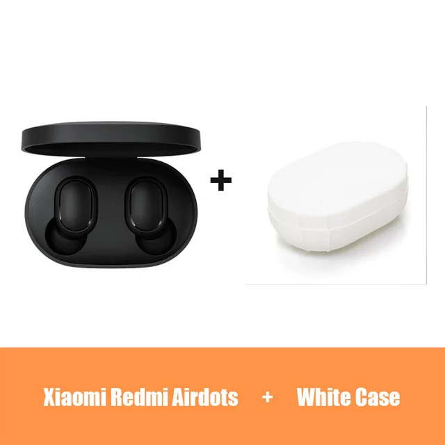 Air Add White Box Беспроводная bluetooth-гарнитура mi jia Red mi AirDots, стерео наушники с басами, Bluetooth 5,0, наушники mi c Handsfree, наушники с управлением AI - Цвет: Air Add White Box