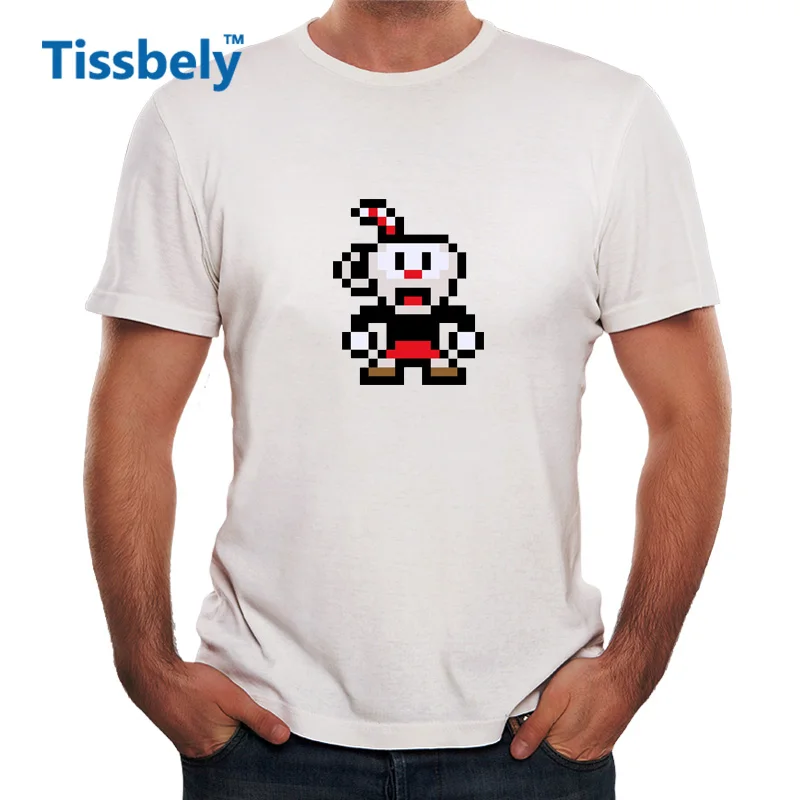 Tissbely Cuphead футболка для мужчин поклонников игры графический принт футболки