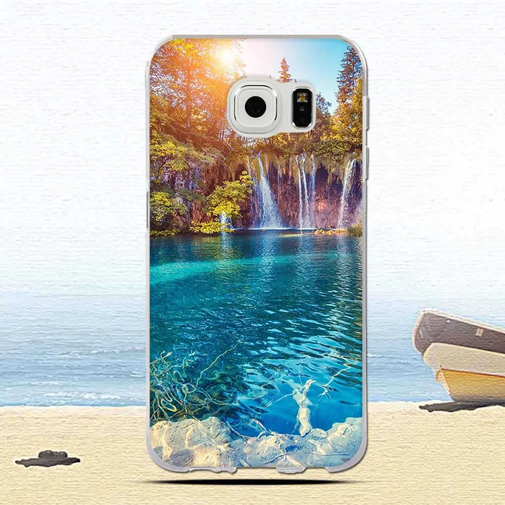 Роскошный чехол для Samsung Galaxy S 6 S6 G920 розовый цветной защитный с принтом животных
