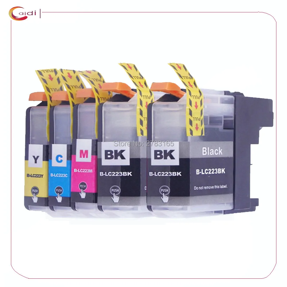 5 упаковок LC223 совместимый чернильный картридж Brother DCP-J562DW/MFC-J480DW/MFC-J680DW/MFC-J880DW