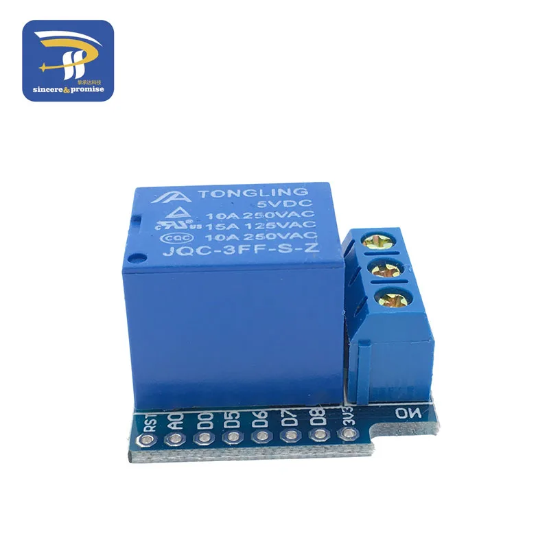 Релейный модуль для wemos D1 MINI 5V высокоуровневый триггер Один 1 канальный релейный