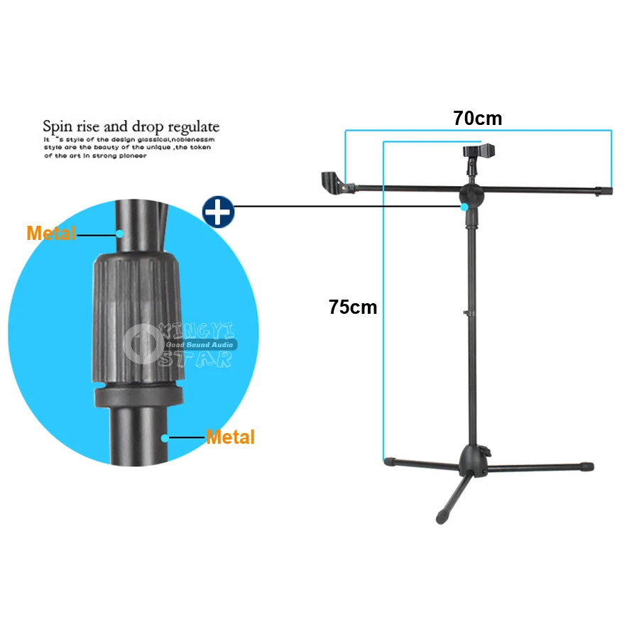 Профессиональный Регулируемый Настольный напольный штатив держатель для