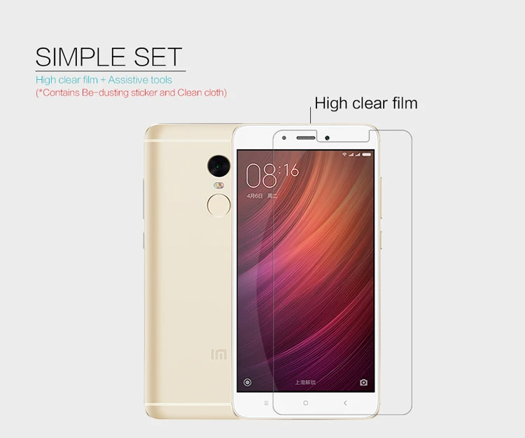 Nillkin Xiaomi Redmi Note 4X Защитная пленка для экрана прозрачная/матовая пластиковая защитная пленка для Xiaomi Redmi Note 4X