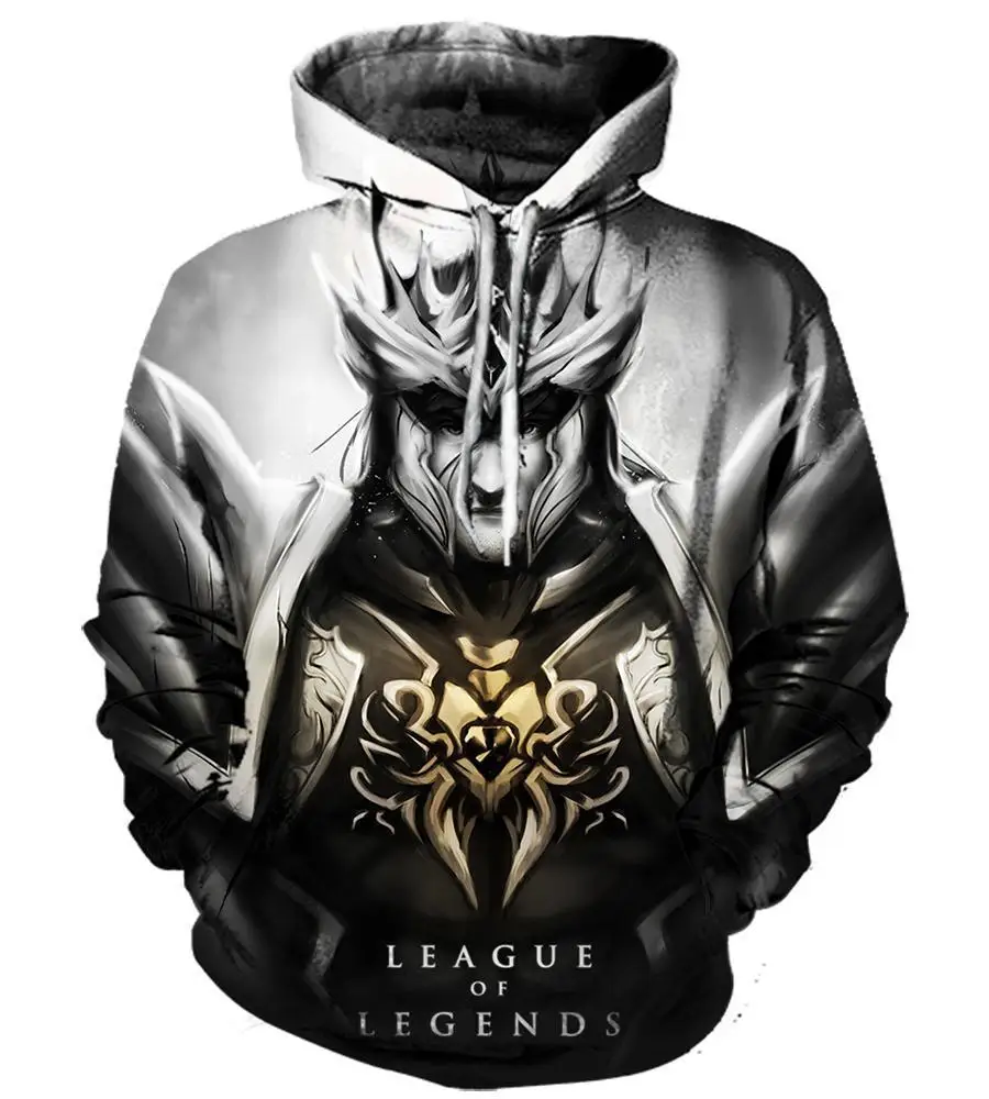 3D Толстовка с капюшоном League of Legends толстовка принтом для мужчин и женщин аниме