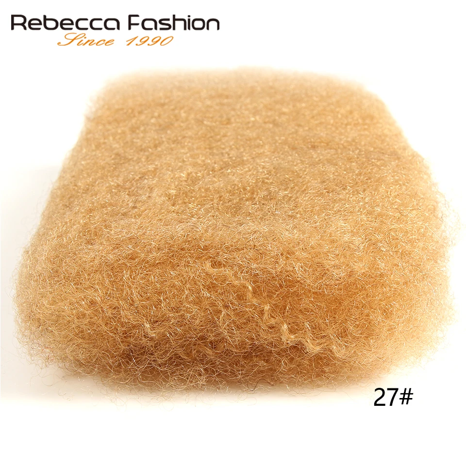 Rebecca Fashion Peurvian Non Remy человеческие волосы афро кудрявые объемное наращивание плетеные волосы дреды вязаные крючком Быки 50 г за шт