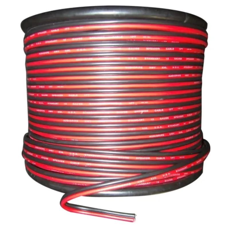 

22 Gauge 15m Red Black Zip Wire AWG Cable Power Ground Stranded Copper Car