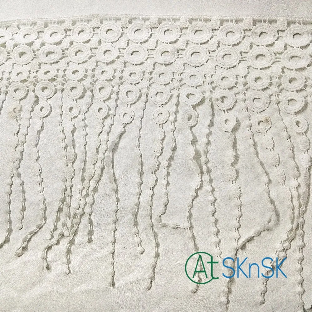 

Lace 2016 New 50 yards/lot Polyester Black White Lamp Dangling Fringe Lace Trims For Sewing Craft,DHL shipping