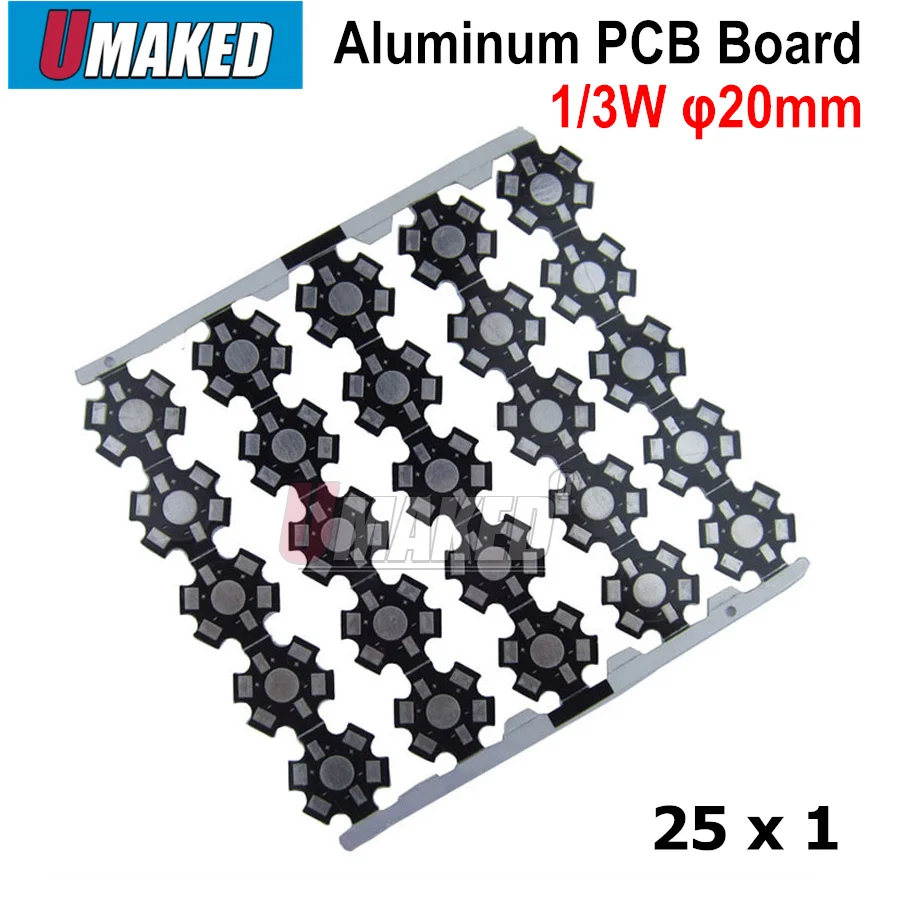 

1W 3W 5W LED lamp PCB board, 20mm led aluminum base plate for high power led beads, Led heat sink board