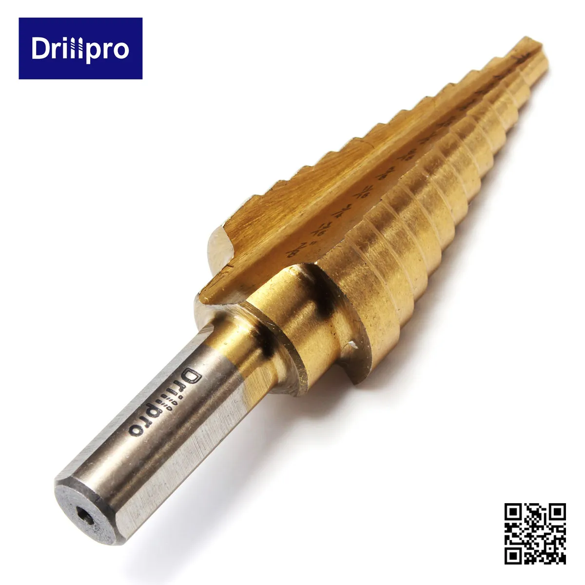 Drillpro 1x1/"-1-3/8" Шаг сверло набор Титан покрытием высокого Скорость Сталь ступенчатая Буровая головка бура