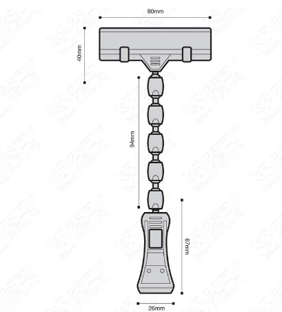 POP значок зажим цена рекламная бирка регулируемая ярлык прозрачный пластиковый держатель знака яркий