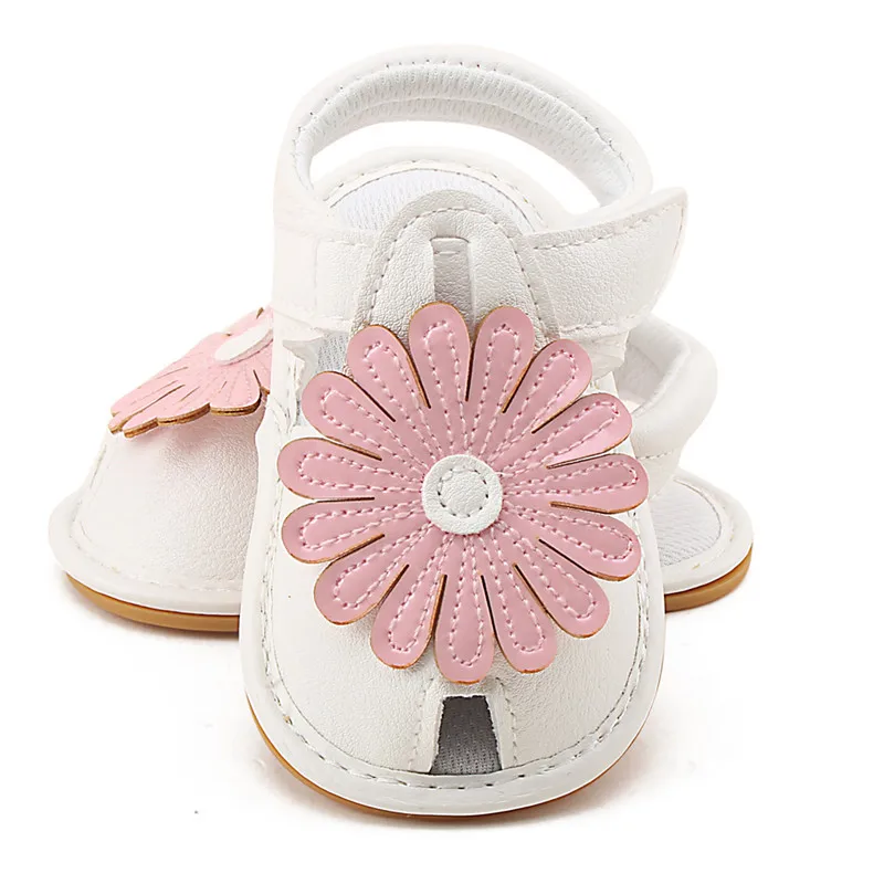 Новинка Лето 2018 дизайнерская большая детская обувь в цветочек на липучке