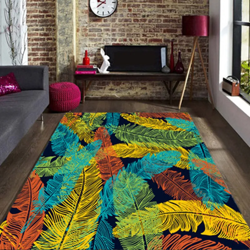 

3D Creative Doormat Flamingo and plant printed Carpet Hallway Carpets for Living Room Bedroom rug Kitchen Anti-skid Floor tapete