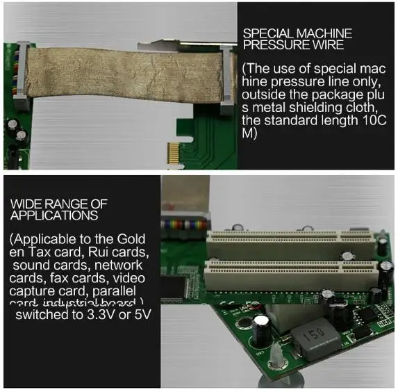 High Quality PCI-E PCI express PCIe to PCI Slot adapter cable mini pci-e x1 to x16 riser card No driver Required