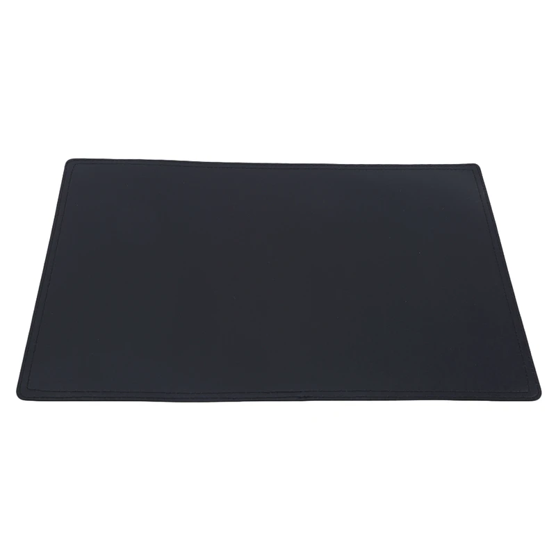 Black Highend простой двойной кожаный коврик сплошной цвет Нескользящая настольная чаша коврик водонепроницаемый и маслостойкий стол колодки Посуда - Цвет: Black