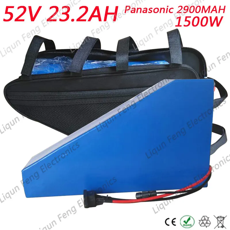 52V 24Ah Lithium Battery 51.8V 23Ah Electric Bicycle use Samsung cell with 58.8V Charger | Спорт и развлечения