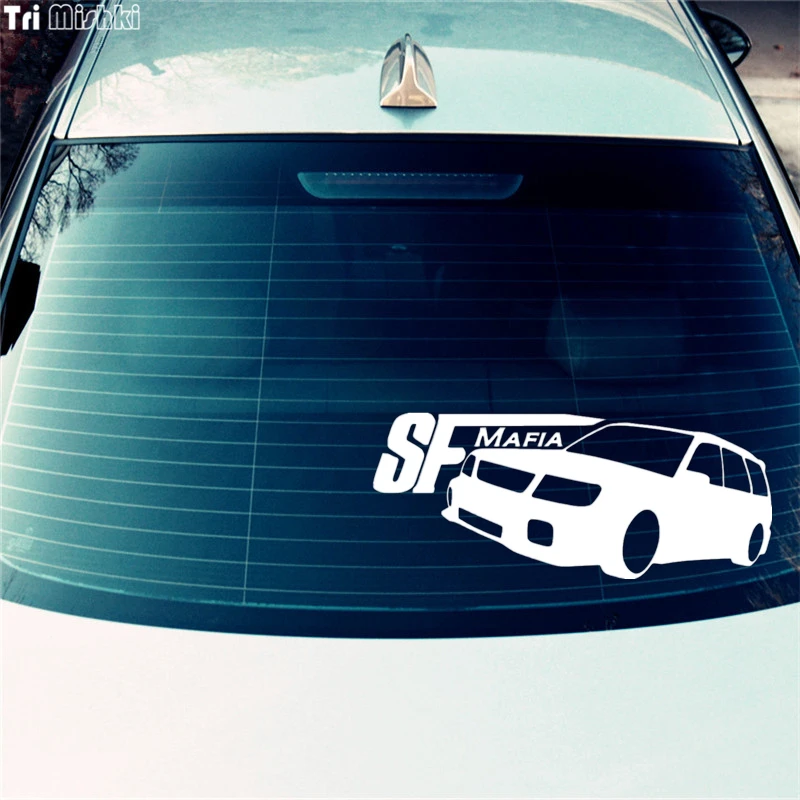 Tri Mishki HZX038 10*24см 1-4 шт наклейки на авто sf mafia for subaru forester наклейки на автомобиль наклейка на авто