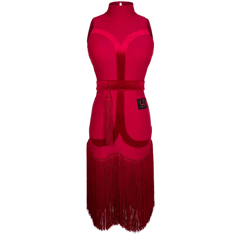 purple tassel latin dance dress women samba costumes salsa clothes for wear | Тематическая одежда и униформа