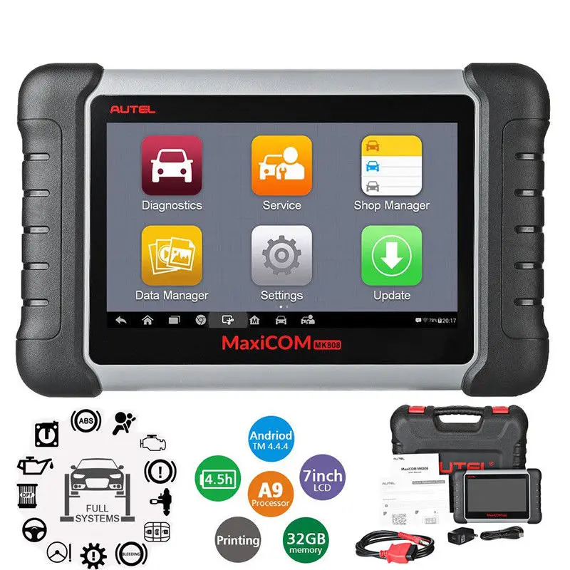

Autel MaxiCOM MK808 MX808 диагностический инструмент полная система автомобильный OBD2 сканер двунаправленный контроль инструменты сканирования обновление DS808