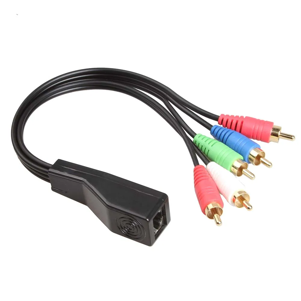 Relper-Lineso 2 предмета в упаковке 5 RCA для RJ45 YCbCr Компонентный видео с стерео