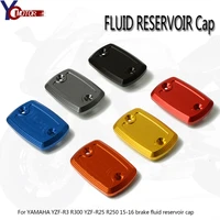 for yamaha yzf r3 yzf r3 2015 2016 motorcycle cnc front cover motorbike accessories brake fluid reservoir cap cover yzf r25 r250