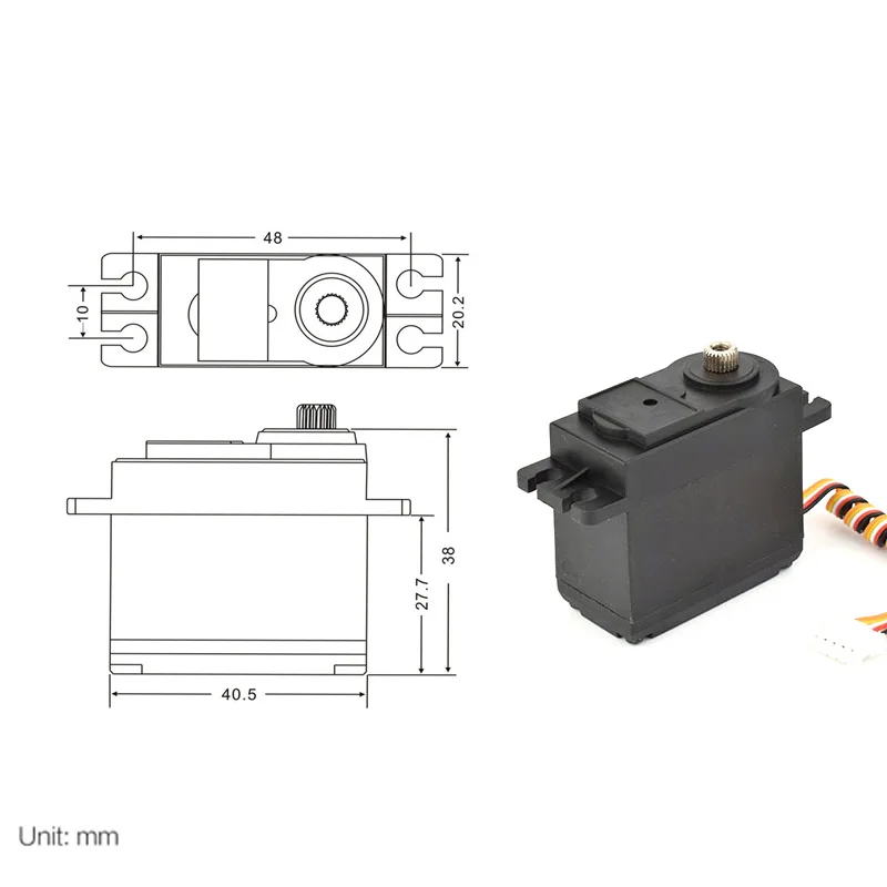 Сервопривод T-power 9 4 кг с металлической шестерней для 1/10 Wltoys 10428 10428-B2 10428-B 10428-C2