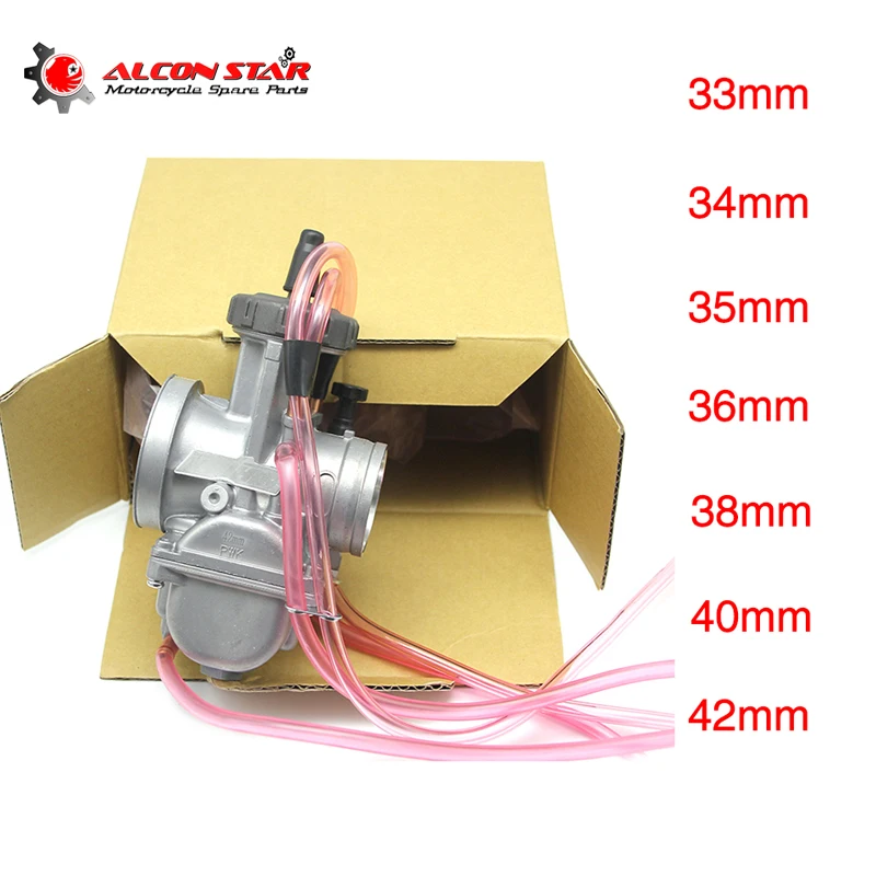 Alconstar 33 34 35 36 38 40 42 мм Пневматический мотоцикл Keihin PWK КАРБЮРАТОР 2T/4T ATV UTV Cafe Racer XJR400