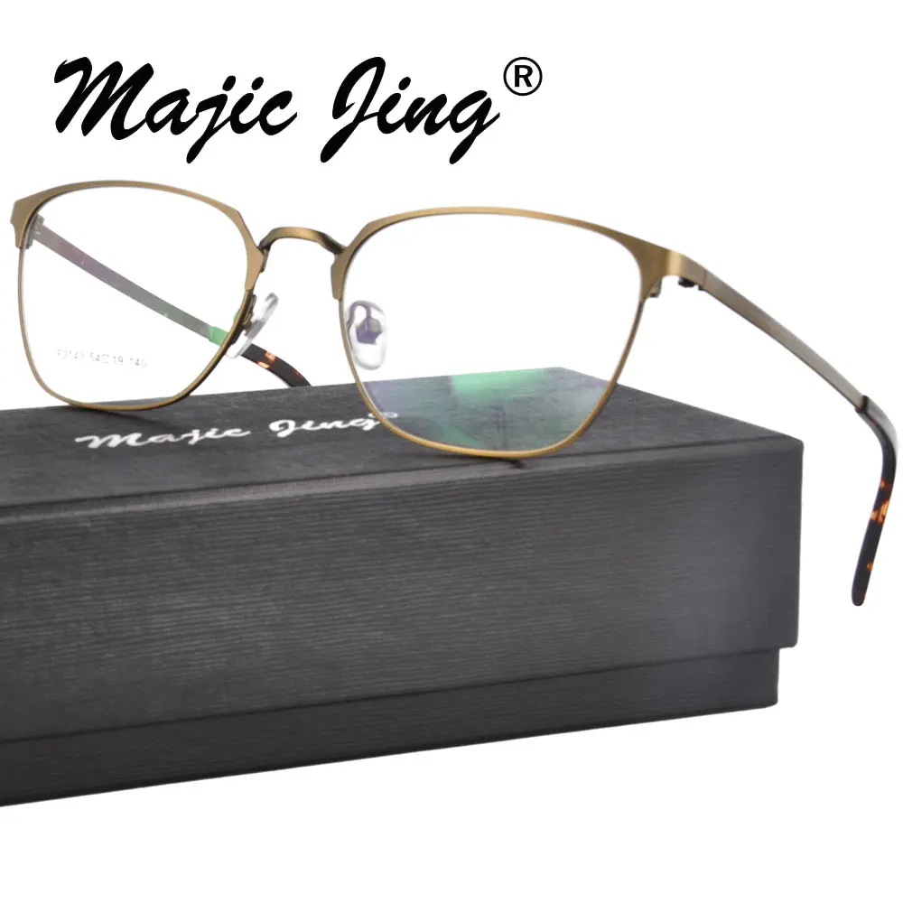 

Magic Jing Stainless Steel RX Optical Frames Myopia Eyewear Eyeglasses Prescription Spectacles F3143