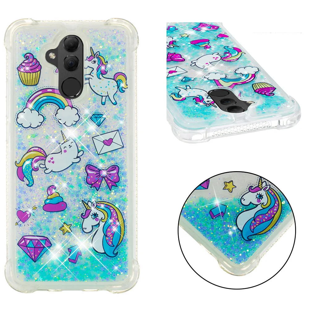Soft 3D Liquid Case For coque Huawei Mate 20 Lite SNE-LX1 Nova 2i 10 Y3 Y5 III 2017 Y6 Y7 Funda Hoesjes | Мобильные телефоны и