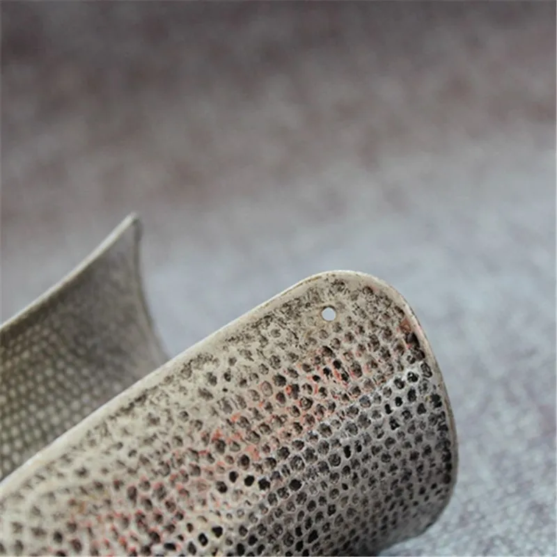 Богемный этнический винтажный посеребренный широкий открытый Браслет манжета