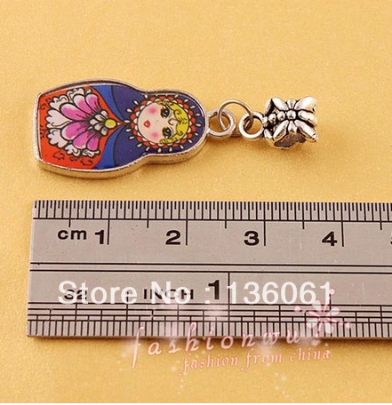 Эмалированный сплав Матрешка Русская кукла кулон из бисера цветочный этнический