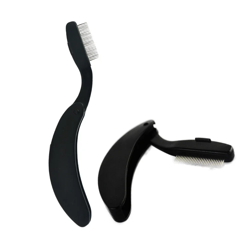 New Foldable Eyebrow Comb Eyelash Black Pink Handy Eyelashes Brush Beauty Makeup Tools | Красота и здоровье